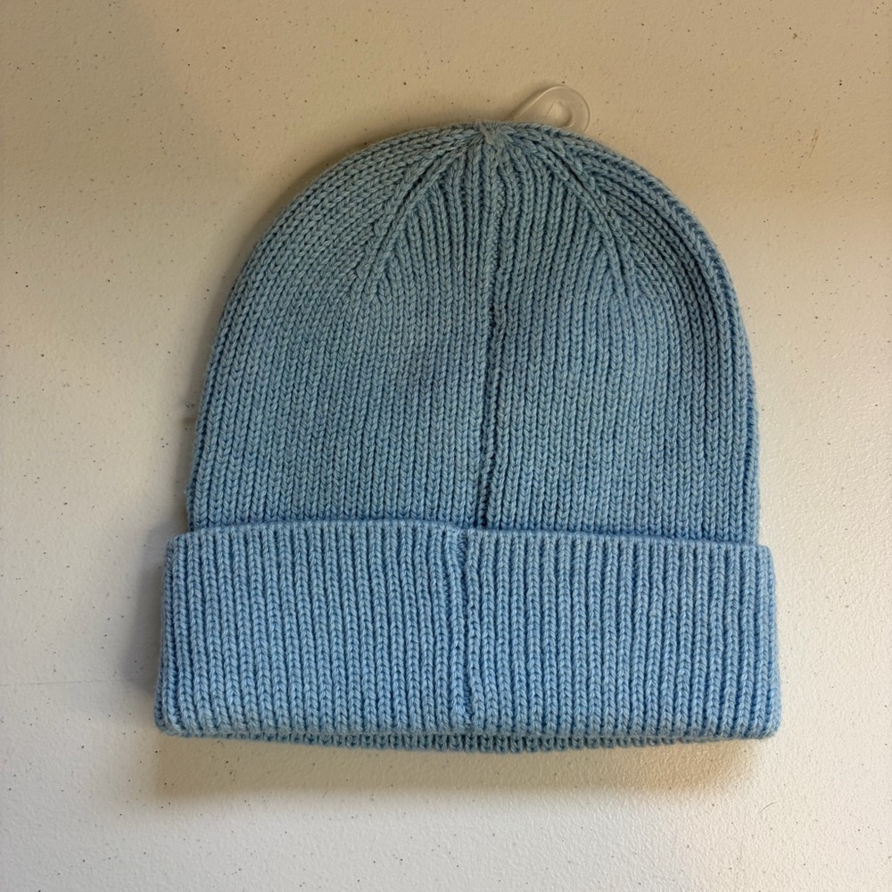 Athleta Girl Blue Chill Out Beanie Touque Knit Winter Hat New - Picture 5 of 9